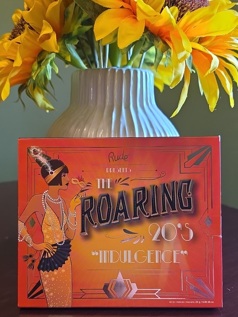 RUDE Orange and Yellow Roaring 20's Decorative Palette Box